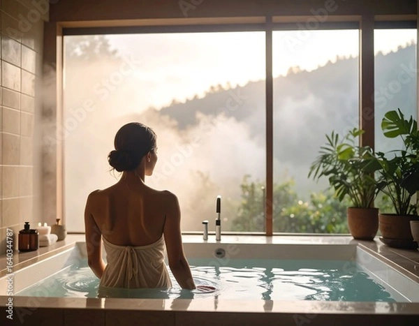 Obraz Steaming Shower Scene