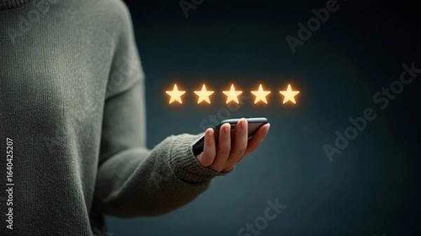 Fototapeta Professional customer review and rating assessment showcasing satisfaction feedback service quality user experience and performance evaluation in