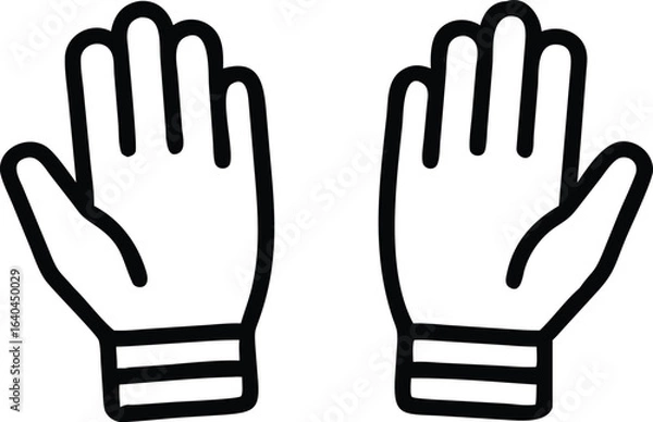 Obraz hands gloves vector