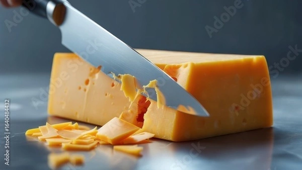 Obraz Cheeses being cut