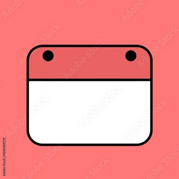 Fototapeta blank calendar icon