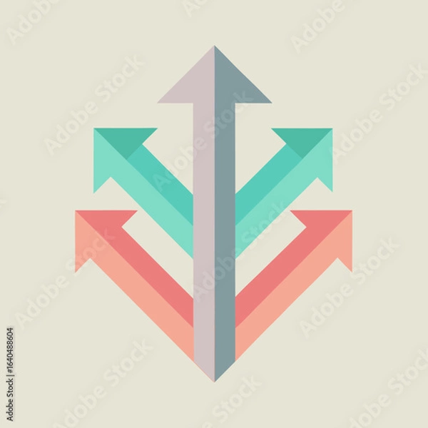Fototapeta vector arrows background