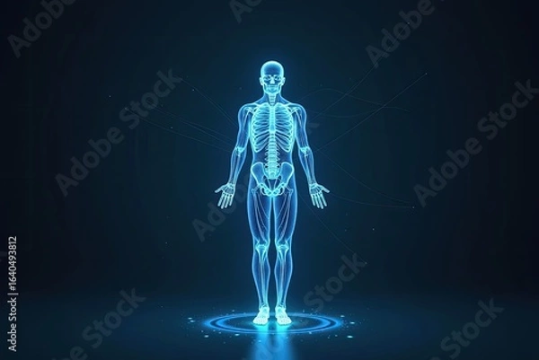 Fototapeta 3d anatomical model of the human body.