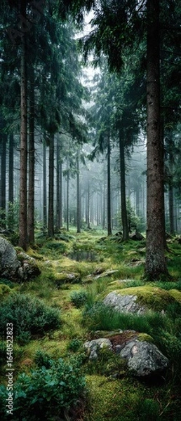 Fototapeta Enchanted Forest Scene