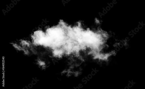 Fototapeta clouds on black background