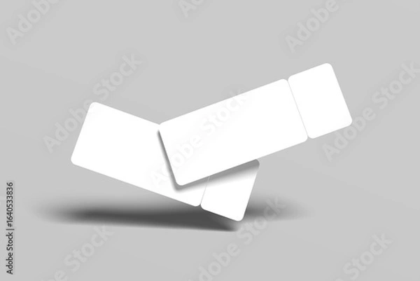Fototapeta Ticket Blank Mockup