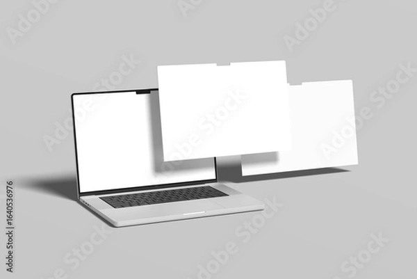 Obraz Laptop Screen Website Blank Mockup
