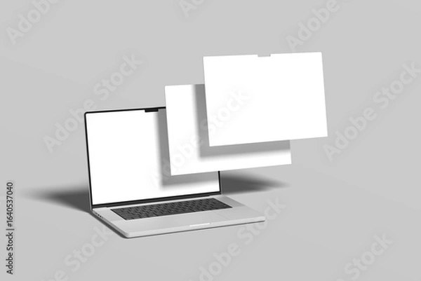 Obraz Laptop Screen Website Blank Mockup