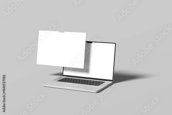 Obraz Laptop Screen Website Blank Mockup