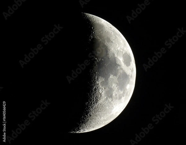 Obraz Half Moon Illuminating the Night Sky