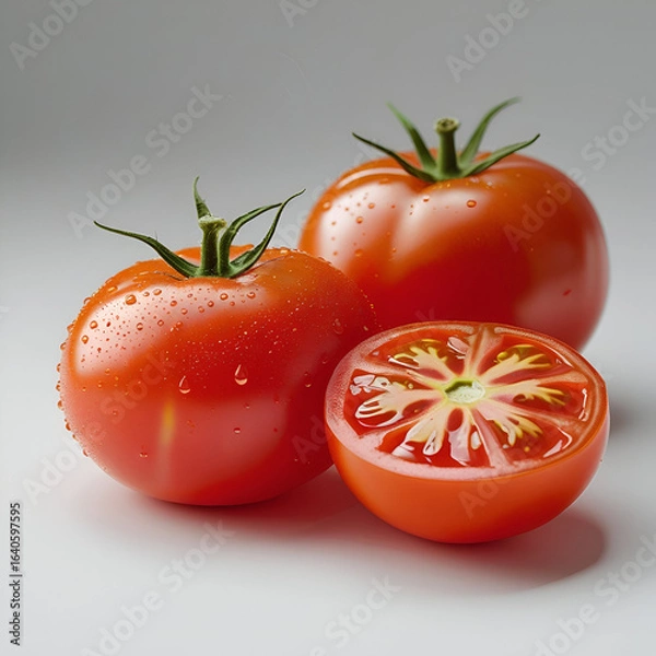 Obraz tomato on a white background