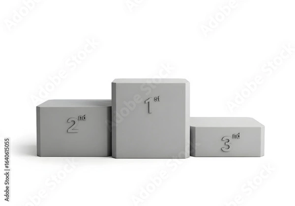 Obraz silver winners podium