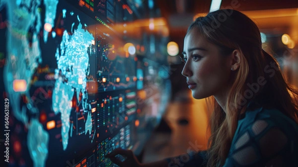 Obraz Cross-Continental Project Collab