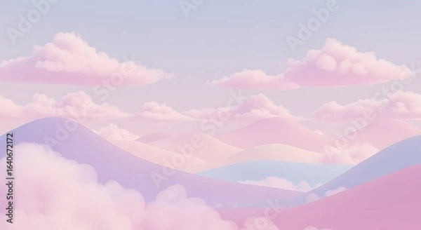 Obraz Pink Fancy Sky Abstract Gradient Wallpaper
