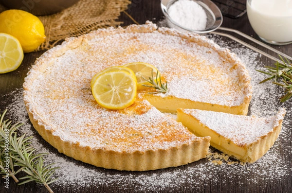 Obraz Wyśmienita tarta cytrynowa
