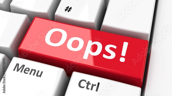 Obraz Computer keyboard Oops!