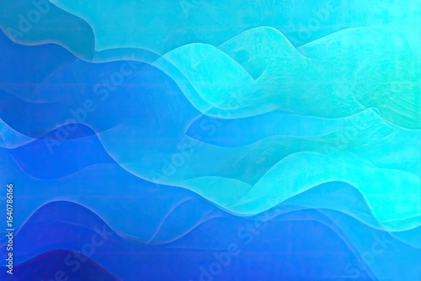 Obraz Abstract wavy layered blues