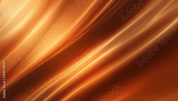 Obraz Abstract amber flowing lines