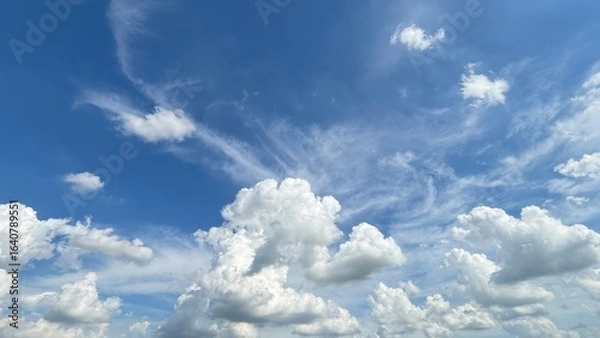 Obraz blue sky with clouds