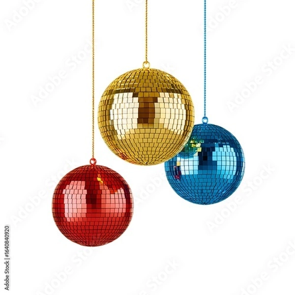 Obraz Disco ball decorations hanging for party events and festive occasions celebration