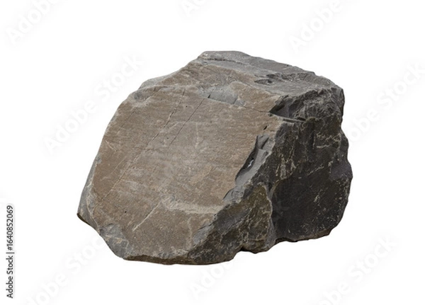 Fototapeta Rock stone podium stand,Isolated Nature Big  Rock Sea on background,Big Stone formation located part of the mountain, Green, Brown Cliff Rock with rough texture surface