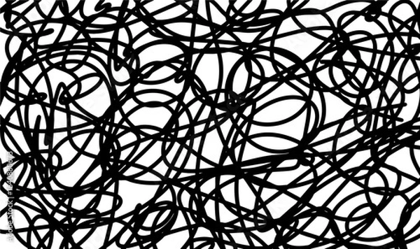 Fototapeta abstract messy line pattern background