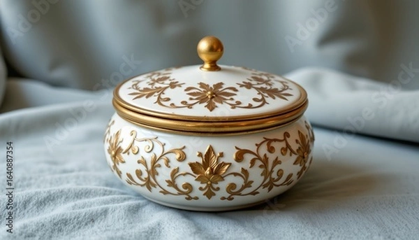 Fototapeta unlabeled jar mockup on kitchen shelf