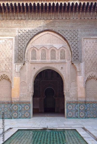 Obraz Moroccan architecture, with colorful typical tiles