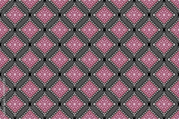 Obraz seamless knitted pattern
