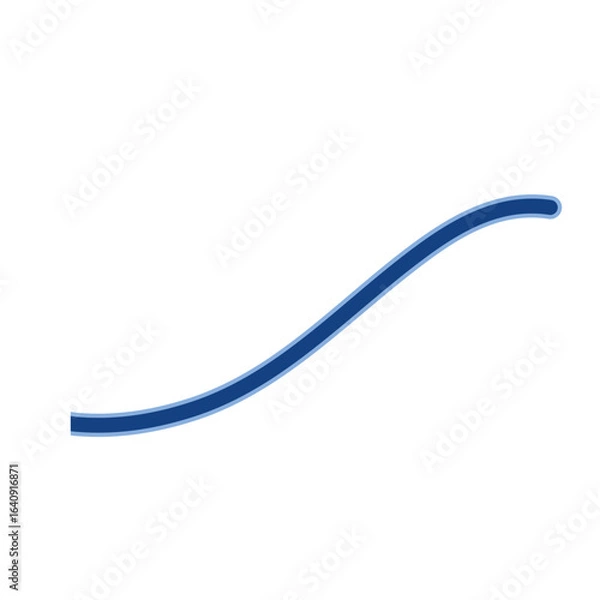 Fototapeta Abstract curved lines. Vector illustration