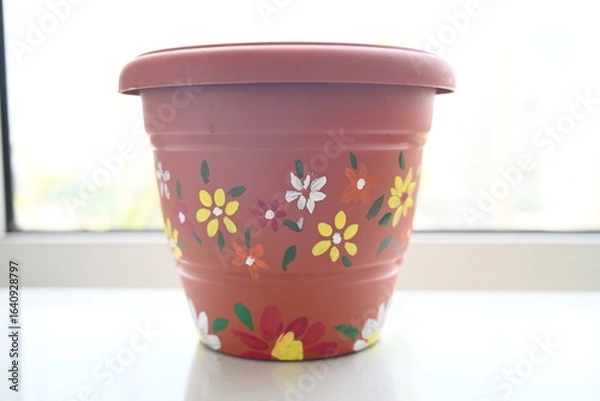 Obraz homemade painted pot 