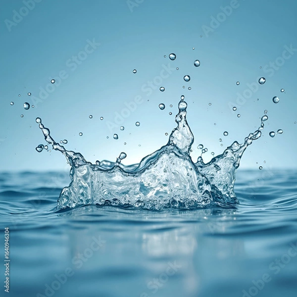 Obraz Clean water splash refreshing