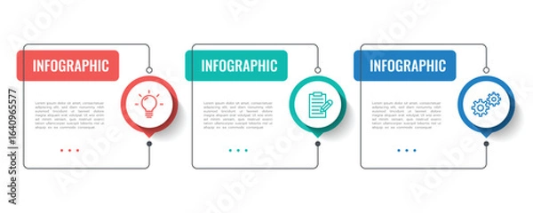Fototapeta infographics timeline process template	