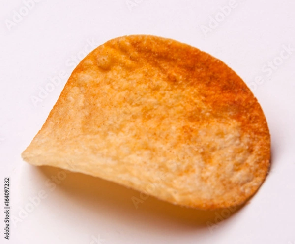 Obraz Potato chips isolated on white background