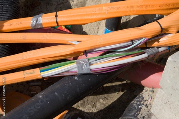 Fototapeta Glasfaserkabel 5