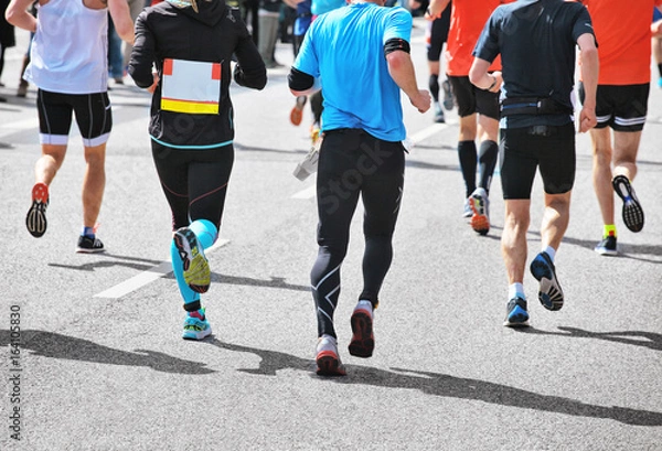 Fototapeta Marathon Läufer