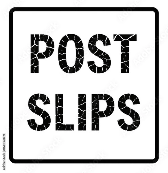 Obraz Post slips letter post