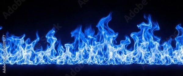 Obraz fire in the dark blue