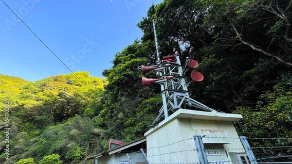 Obraz 災害時に警報を発信する警報局