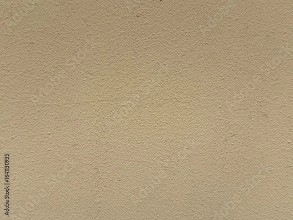Fototapeta Horizontal beige plaster wall, coarse grain texture, architectural background close-up, neutral construction surface for design, backdrop, or copy space detail