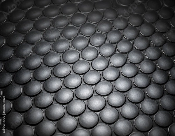 Fototapeta Dark gray circular textured surface