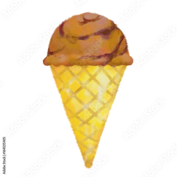 Obraz アイスクリーム　手描き　おしゃれ