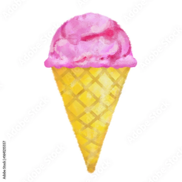 Obraz アイスクリーム　手描き　おしゃれ