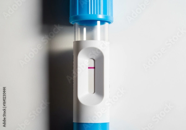 Obraz Positive pregnancy test isolated on white background
