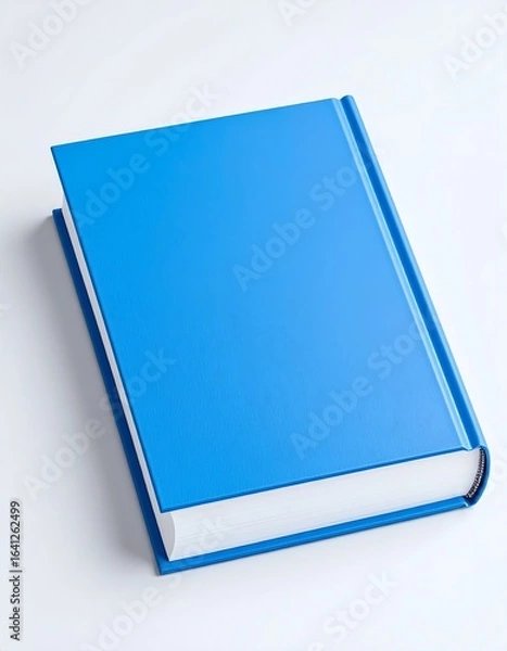 Obraz Blue book on white background