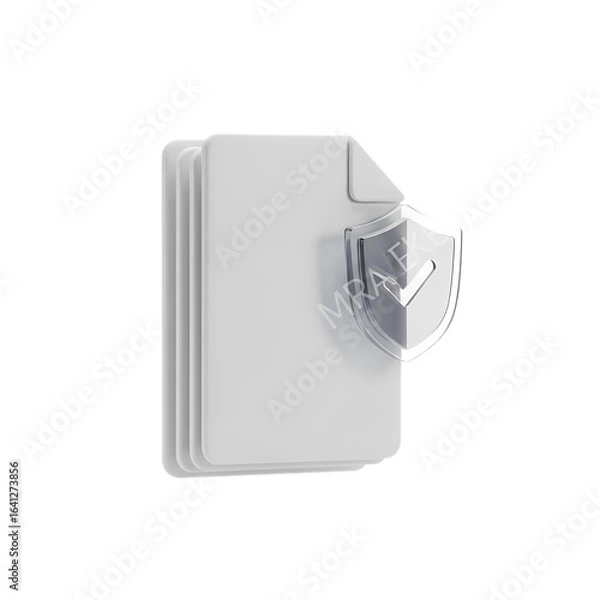 Fototapeta secure shield icon