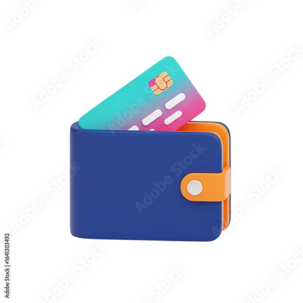 Obraz wallet with credit cards