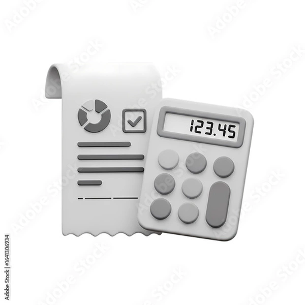 Fototapeta calculator icon on white background