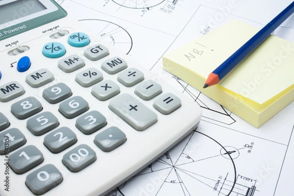 Fototapeta Project engineer table