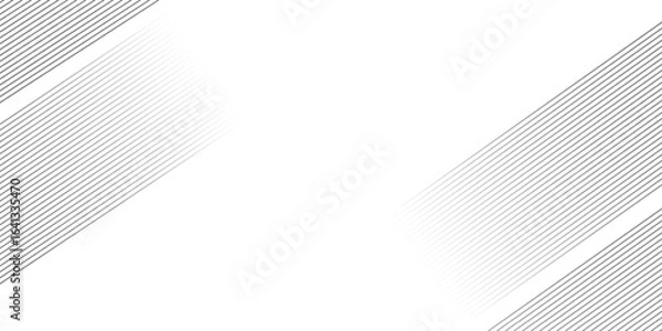 Fototapeta Grey line halftone gradation texture. Fading diagonal stripe gradient background. Simple Illustration for backdrop. Vanishing thin parallel line wallpaper for overlay